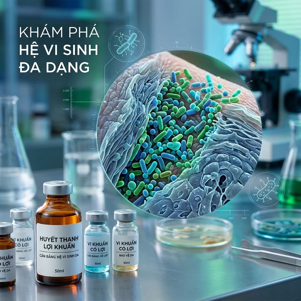 Microbiome skincare 2026: Probiotics, prebiotics, postbiotics trong mỹ phẩm. Cơ chế, lợi ích, công thức và xu hướng R&D cho brand muốn dẫn đầu.