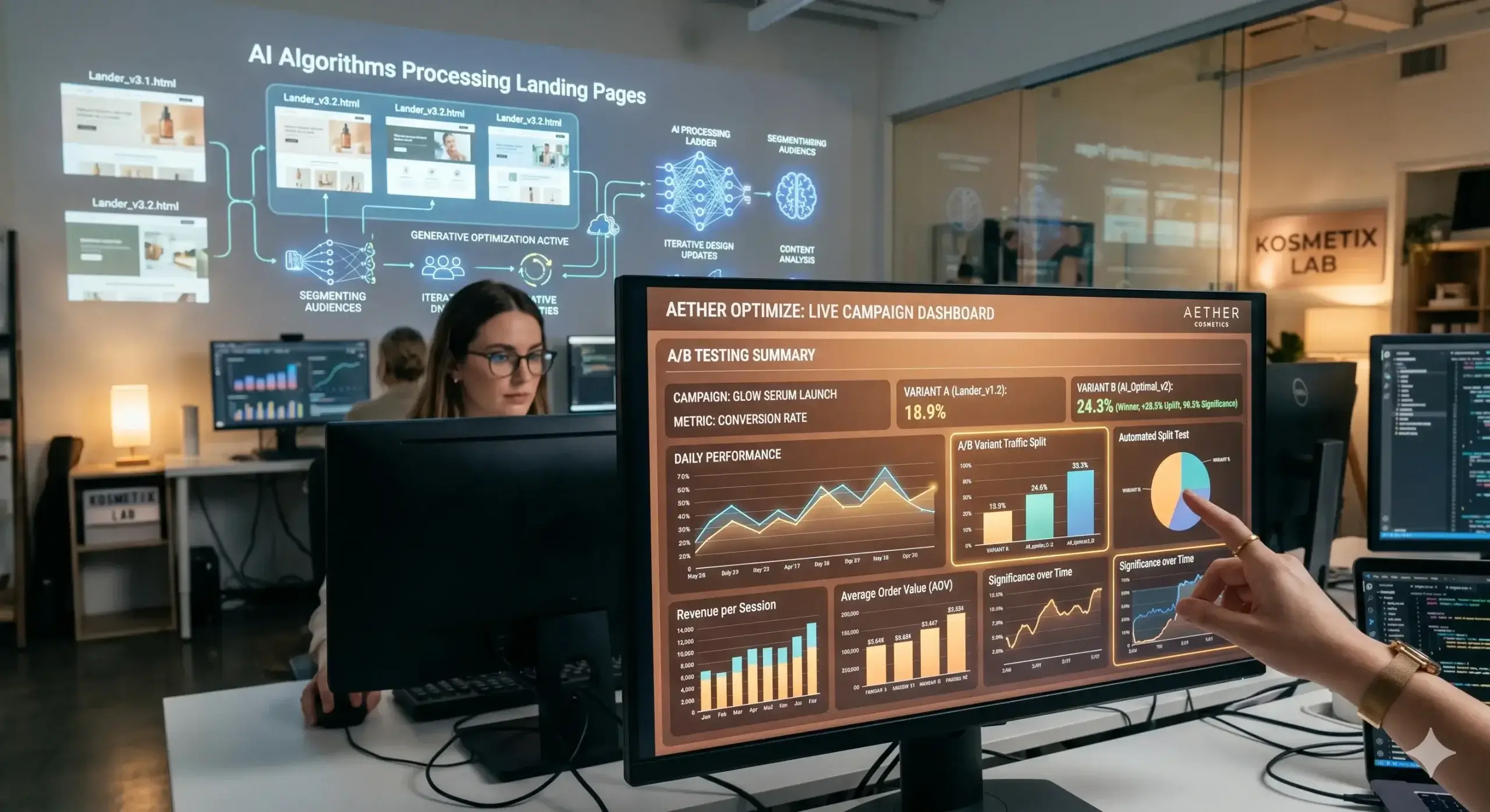 A/B testing tự động bằng AI: Hệ thống tự tối ưu quảng cáo không cần data scientist
