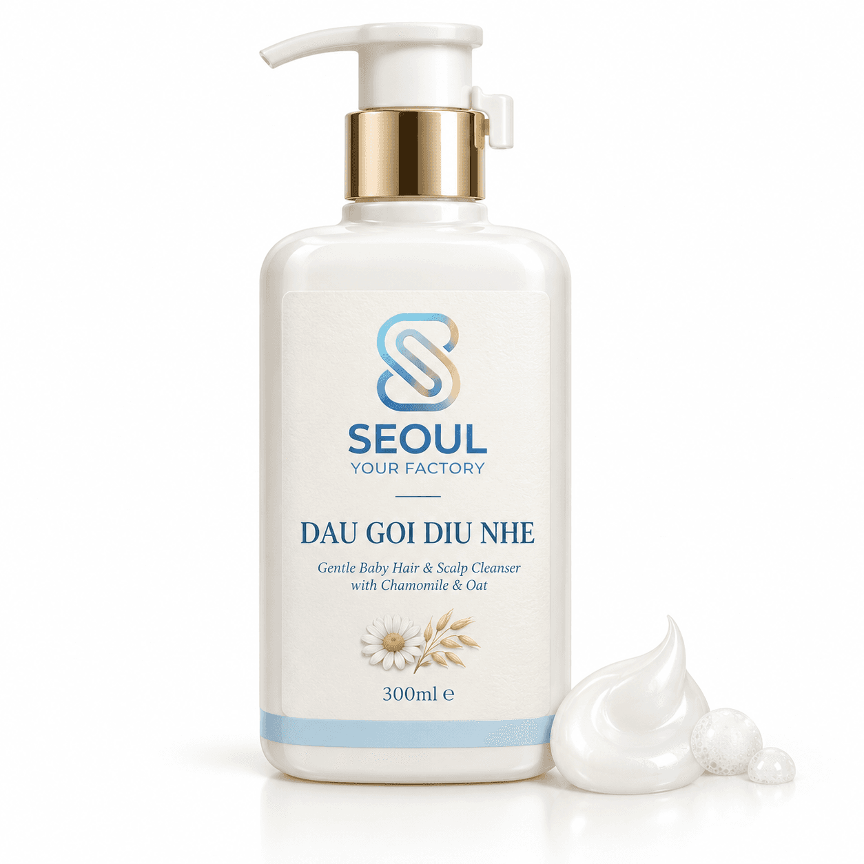Dầu gội dịu nhẹ cho tóc và da đầu em bé