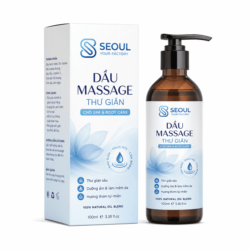 Dầu massage thư giãn cho spa và body care