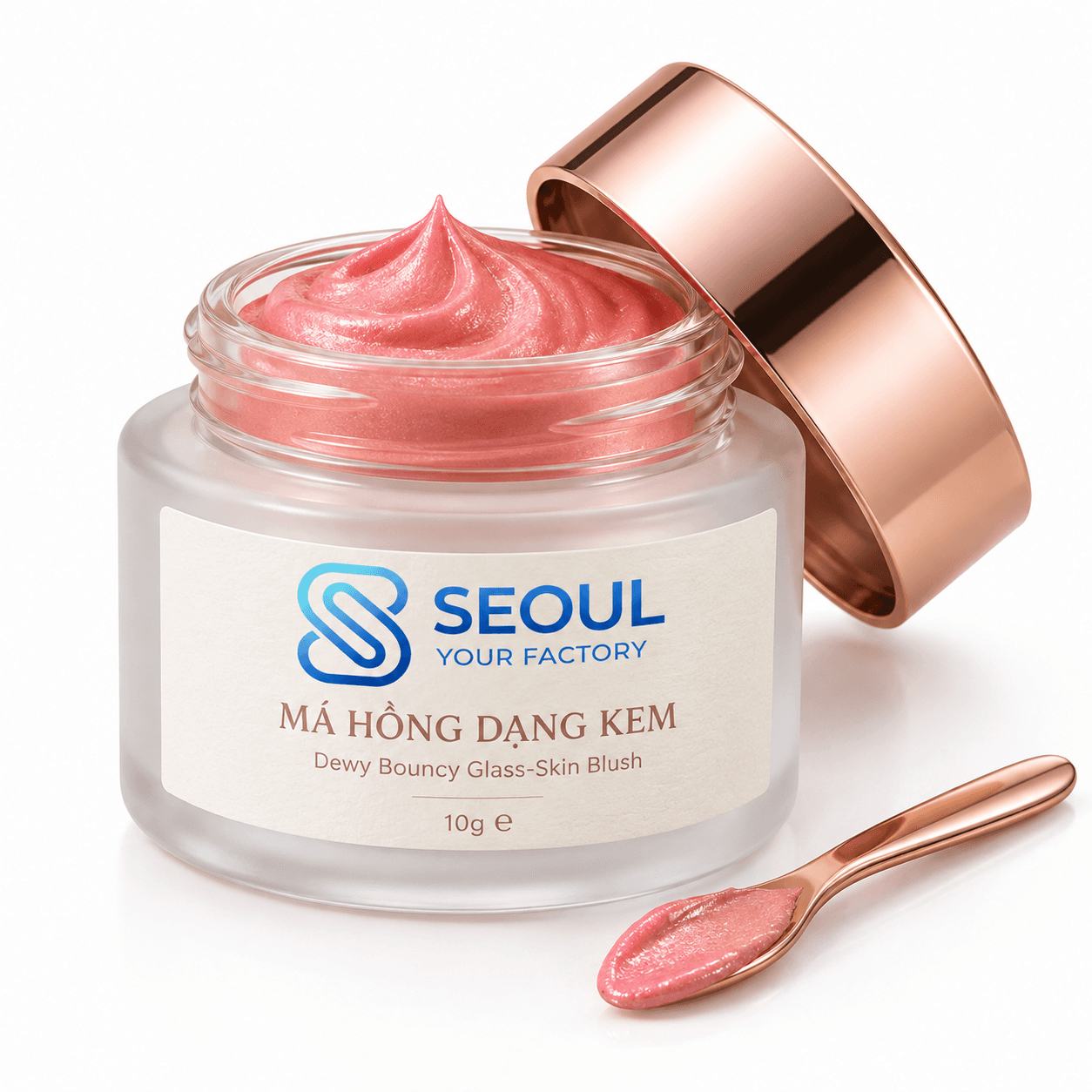 Má hồng dạng kem cho làn da căng bóng