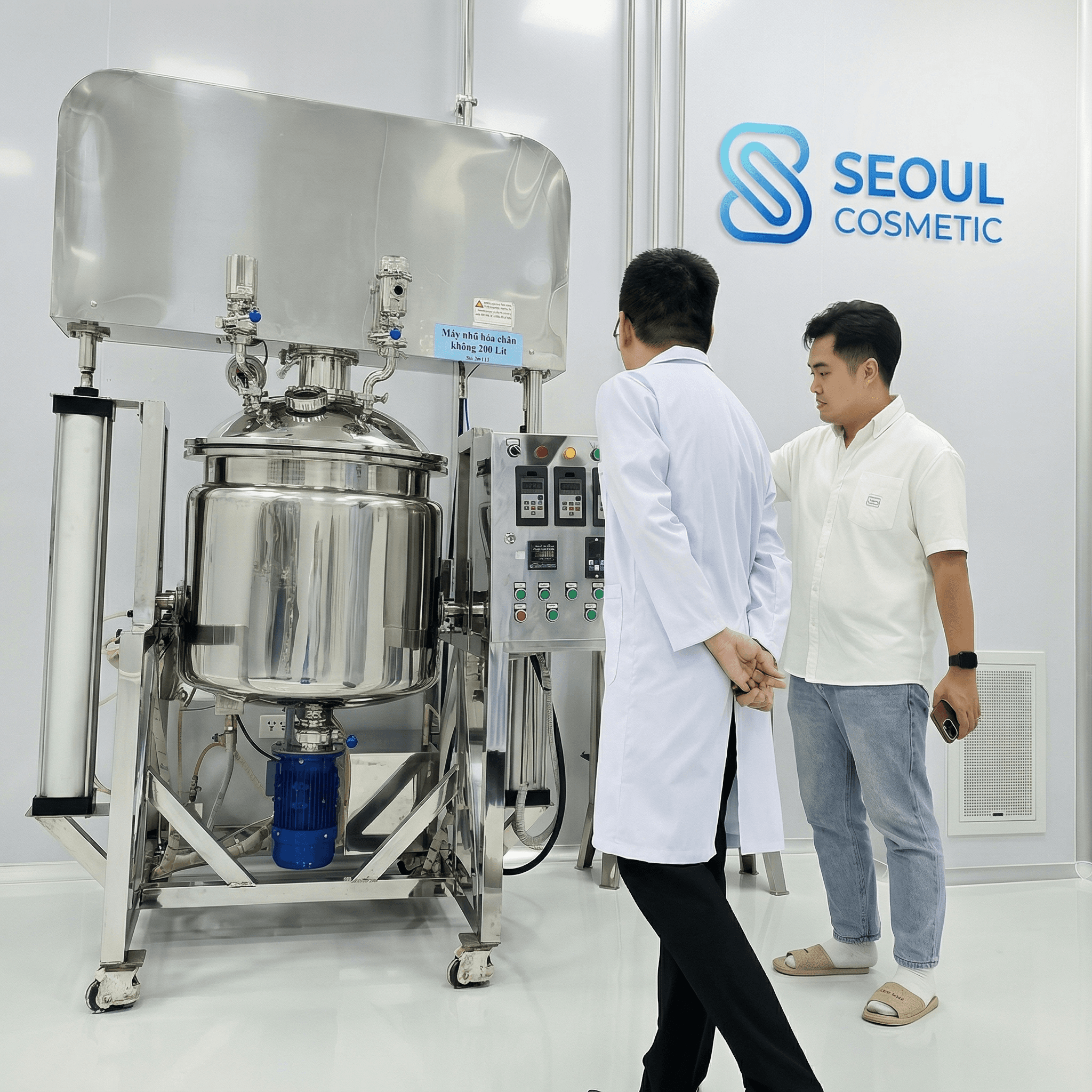 Máy sản xuất gia công mỹ phẩm OEM tại nhà máy Seoul Cosmetic