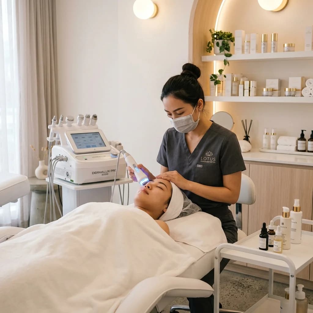 Bộ sản phẩm điều trị cho spa clinic - 5 dòng sản phẩm chuyên nghiệp cần có trong menu. Cách chọn professional grade products, thiết lập treatment protocol, và tối ưu doanh thu clinic.