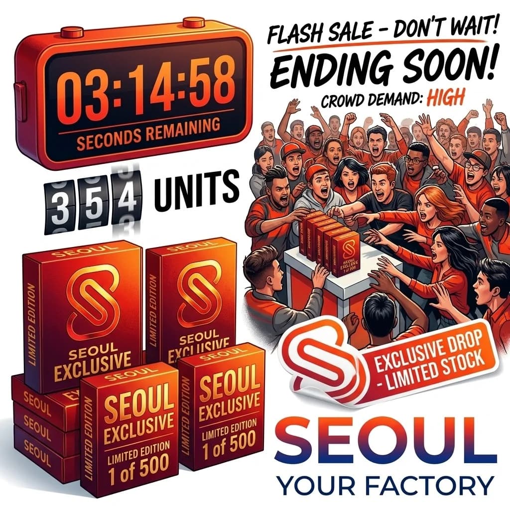 Countdown sale for limited edition items