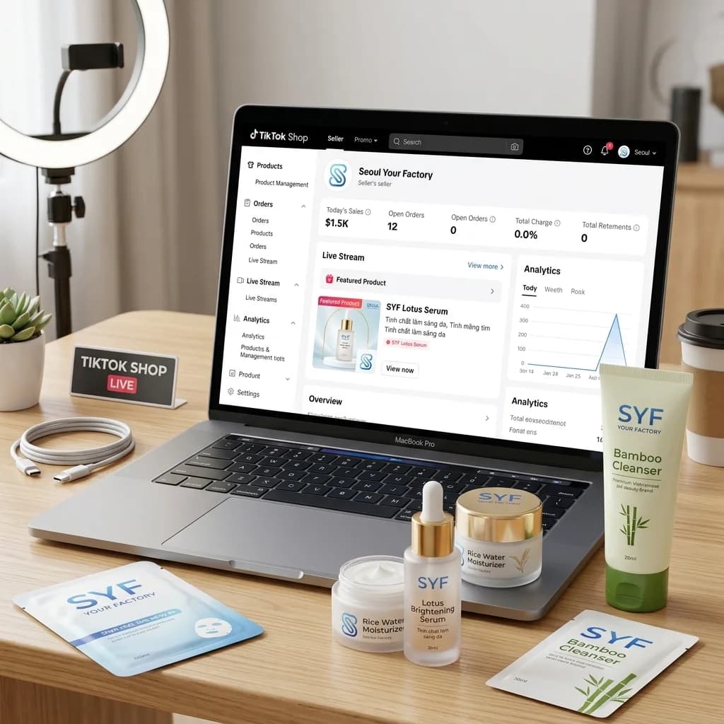 Bán Mỹ Phẩm Trên TikTok Shop 2026: Hướng Dẫn Từ A-Z Cho Brand Mới
