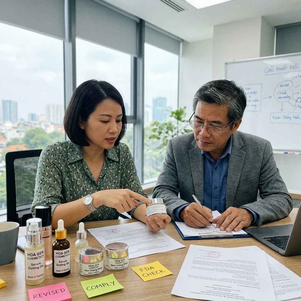 Nghị Định 18/2021/NĐ-CP về nhãn mỹ phẩm - hướng dẫn đầy đủ thông tin bắt buộc, kích thước tối thiểu, ngôn ngữ, và cách thiết kế nhãn đúng pháp luật để tránh bị phạt.