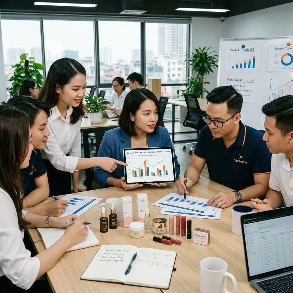 Phân phối mỹ phẩm online vs offline - kênh nào hiệu quả hơn cho startup? Chi phí, ưu nhược điểm, và chiến lược phân bổ omnichannel cho brand mỹ phẩm Việt 2026.