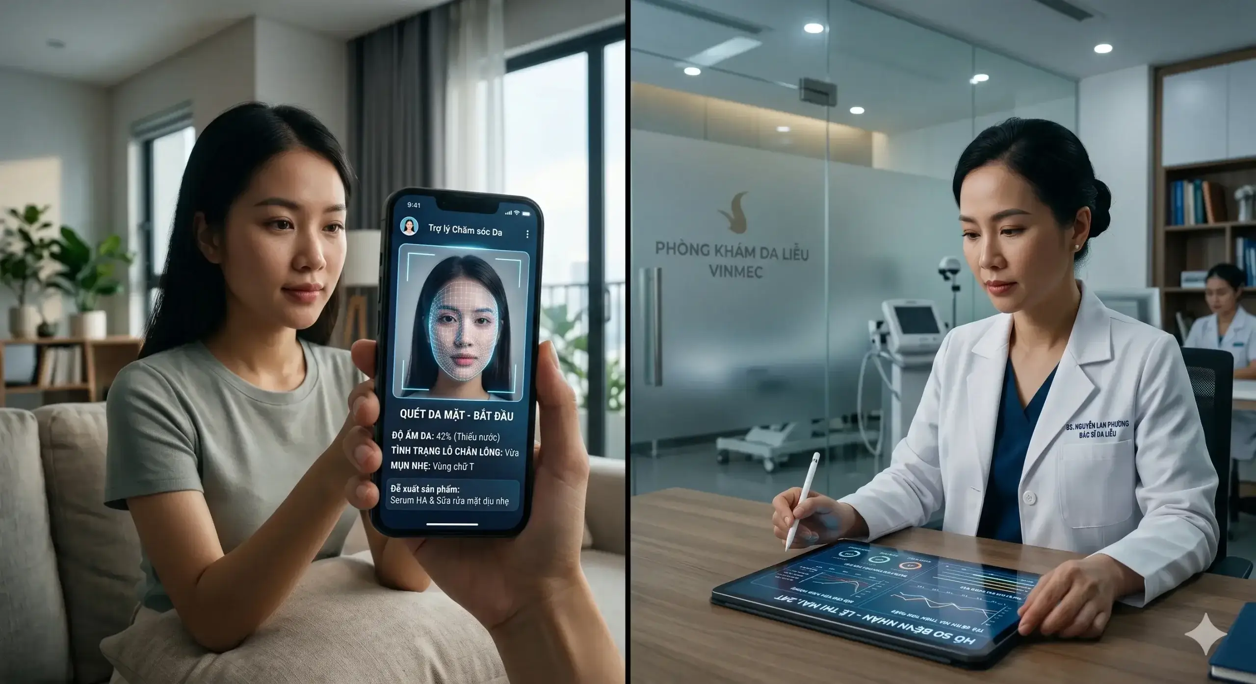 Hướng dẫn tích hợp chatbot tư vấn skincare tự động và AI vào quy trình chăm sóc khách hàng. Kết hợp dữ liệu soi da tự động và chuyển giao cho chuyên gia da liễu để tối ưu doanh số.