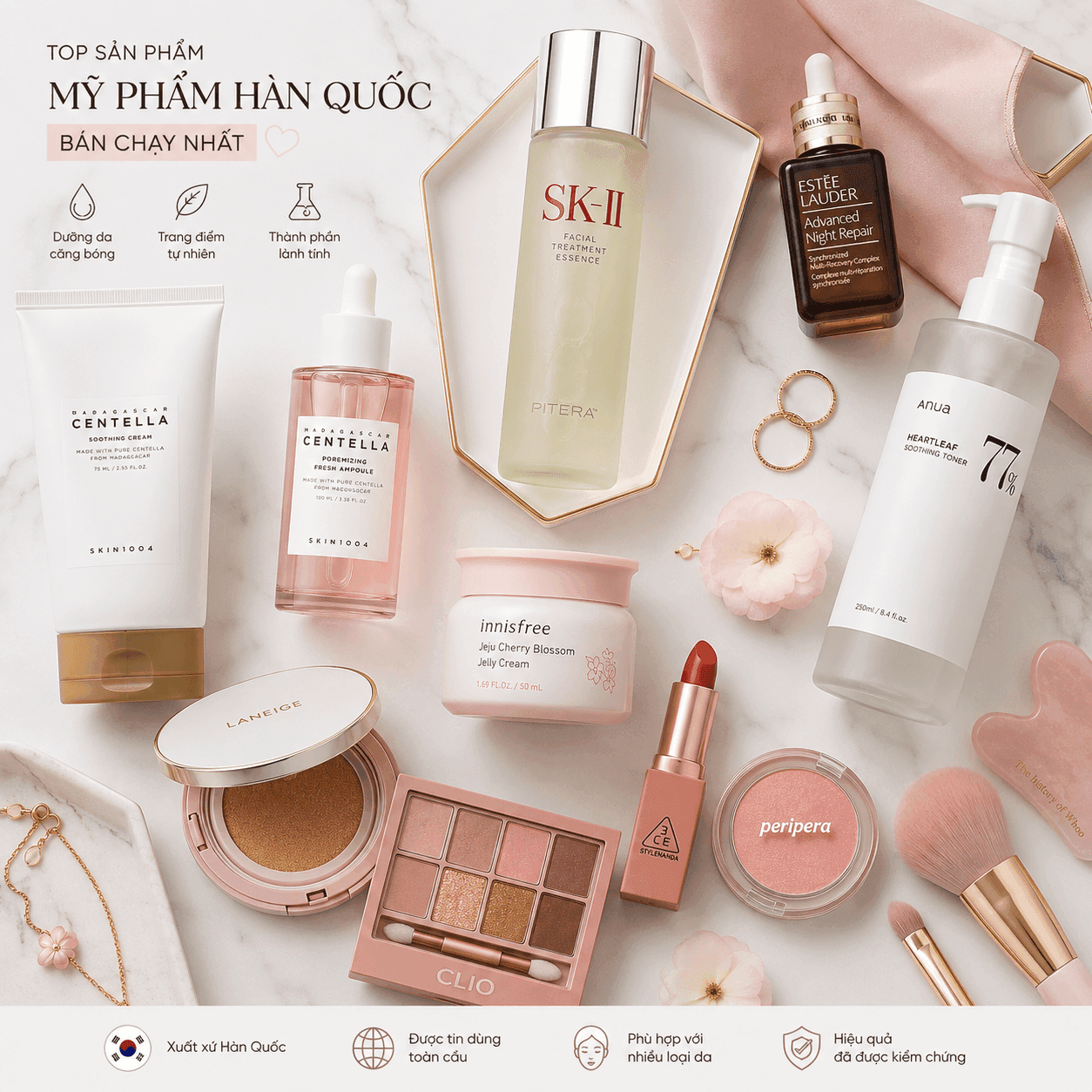 Top 20 mỹ phẩm bán chạy Shopee TikTok Shop Q1/2026: phân tích xu hướng hot trend skincare, makeup giúp chủ thương hiệu xây dựng dòng sản phẩm mới thành công.