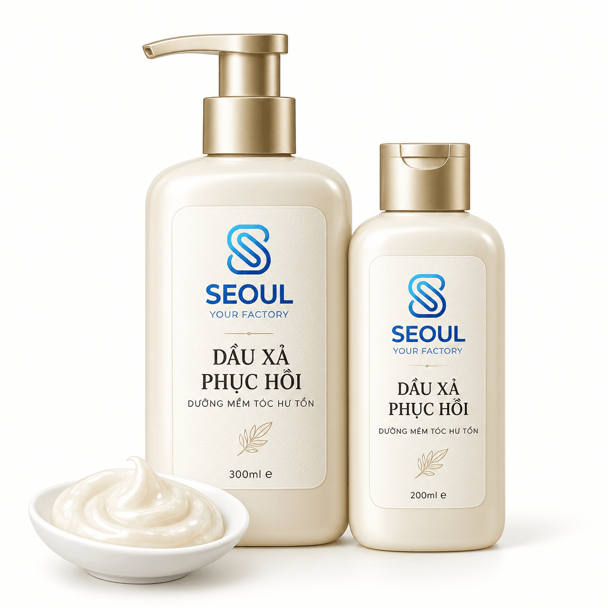Dầu xả phục hồi, dưỡng mềm tóc hư tổn