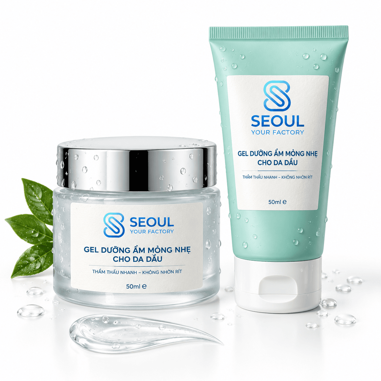 Gel dưỡng ẩm mỏng nhẹ cho da dầu