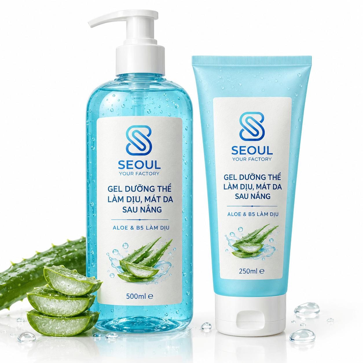 Gel dưỡng thể làm dịu, mát da sau nắng