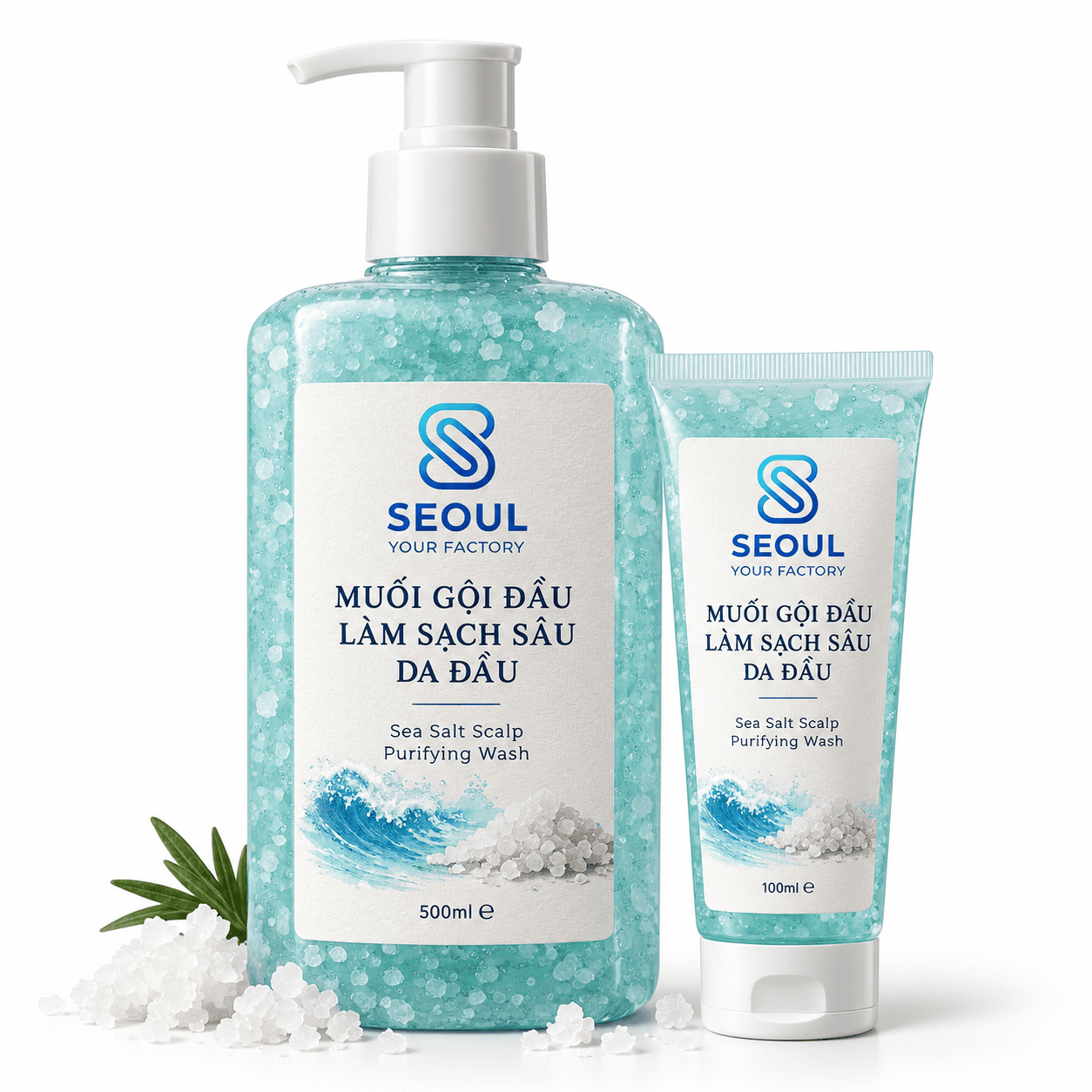 Muối gội đầu làm sạch sâu da đầu