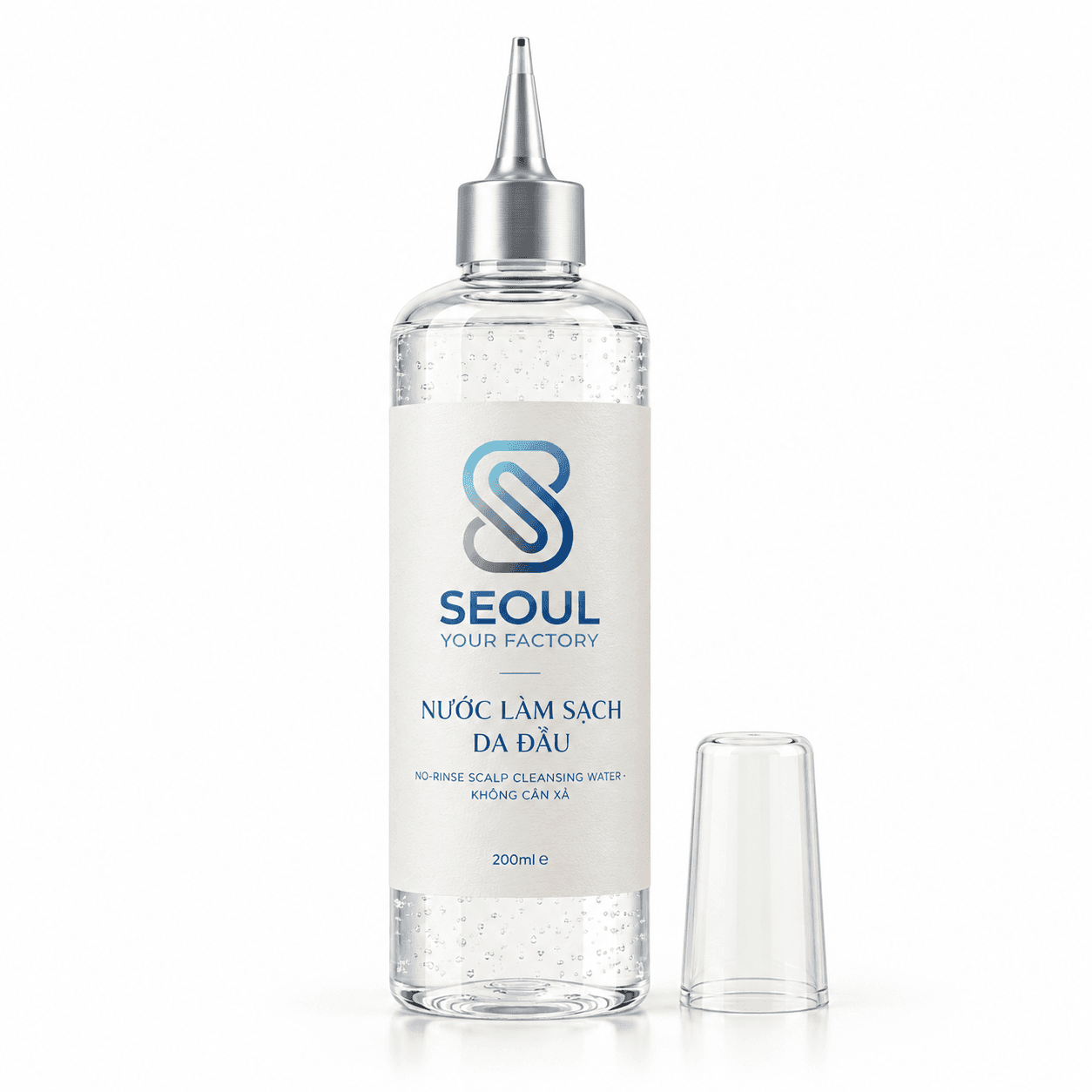 Nước làm sạch da đầu không cần xả cho người bận rộn