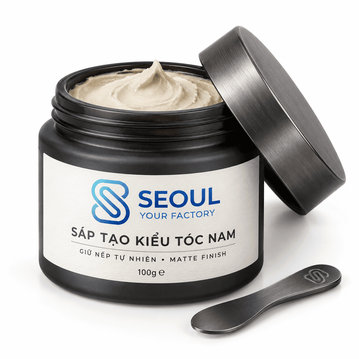 Sáp tạo kiểu giữ nếp tự nhiên cho tóc nam