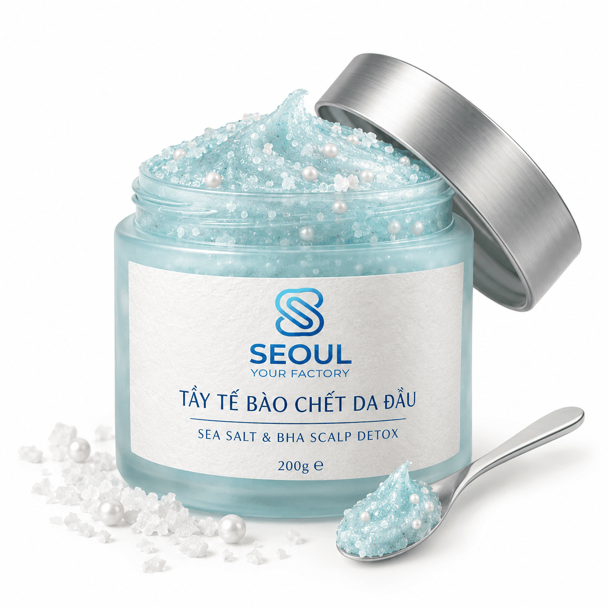 Tẩy tế bào chết làm sạch sâu da đầu dầu